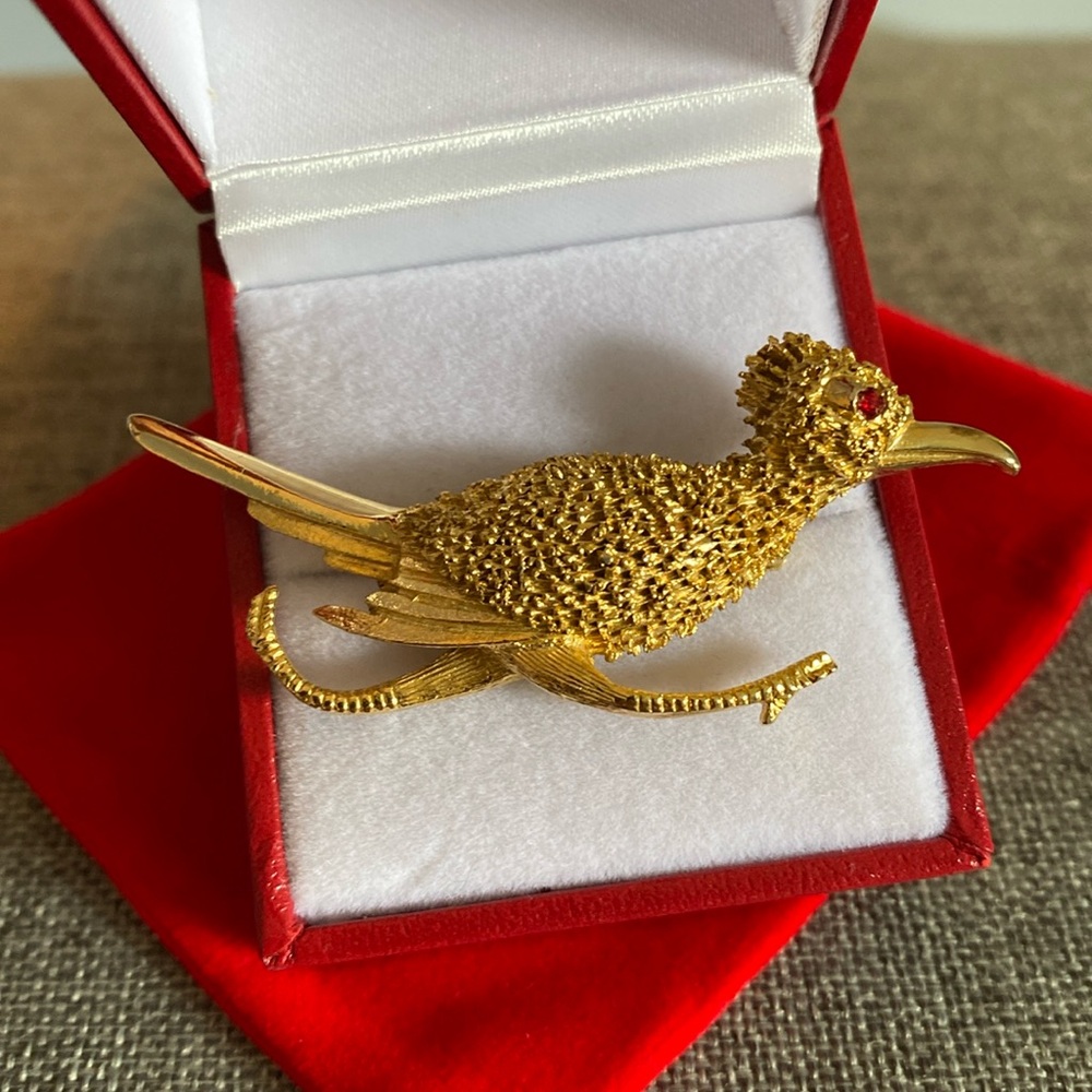 Vtg Roadrunner Brooch